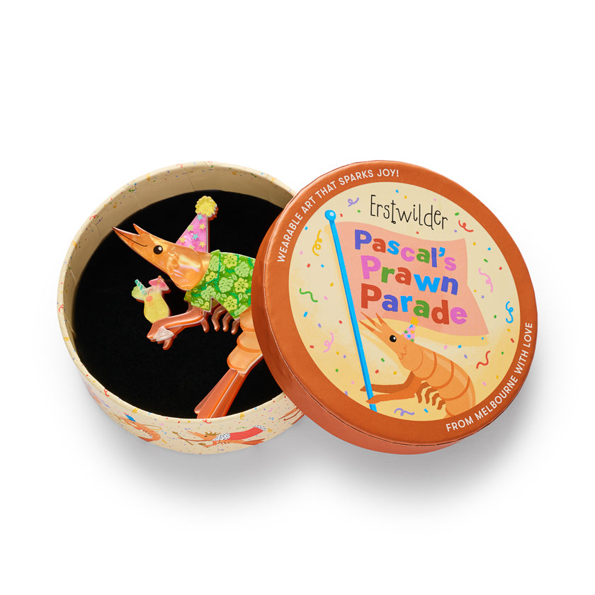 Erstwilder - Brooch Pascal The Party Prawn