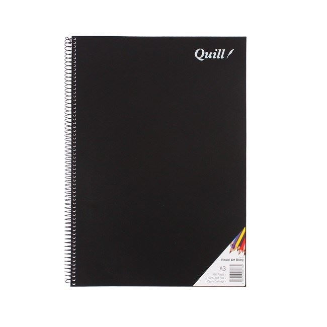 A3 Visual Diary Quill Spiral Bound (2 Copies)