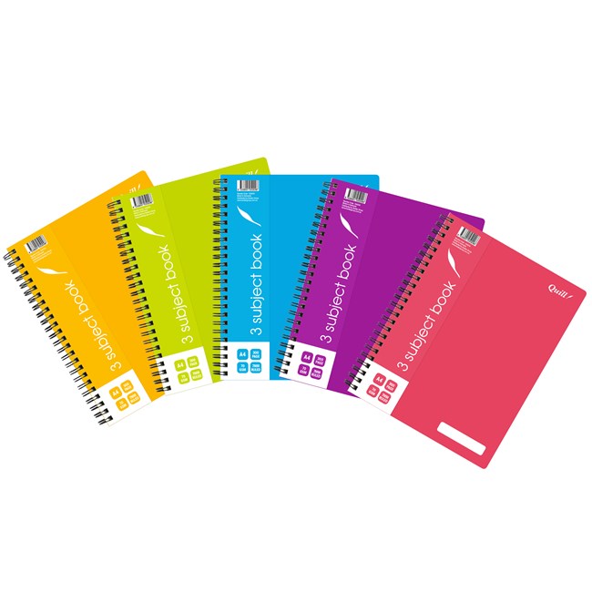 A4 3 Subject Notebook 300 Pages (2 Copies)