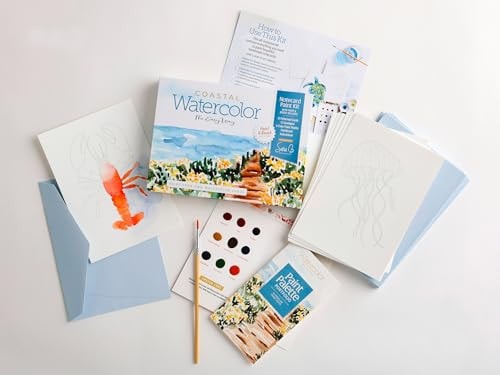 Watercolor The Easy Way Paint-your-own Watercolor Cards Coastal
