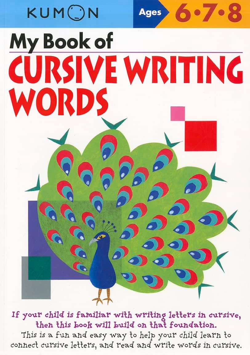 Kumon 678 Cursive Writing Words