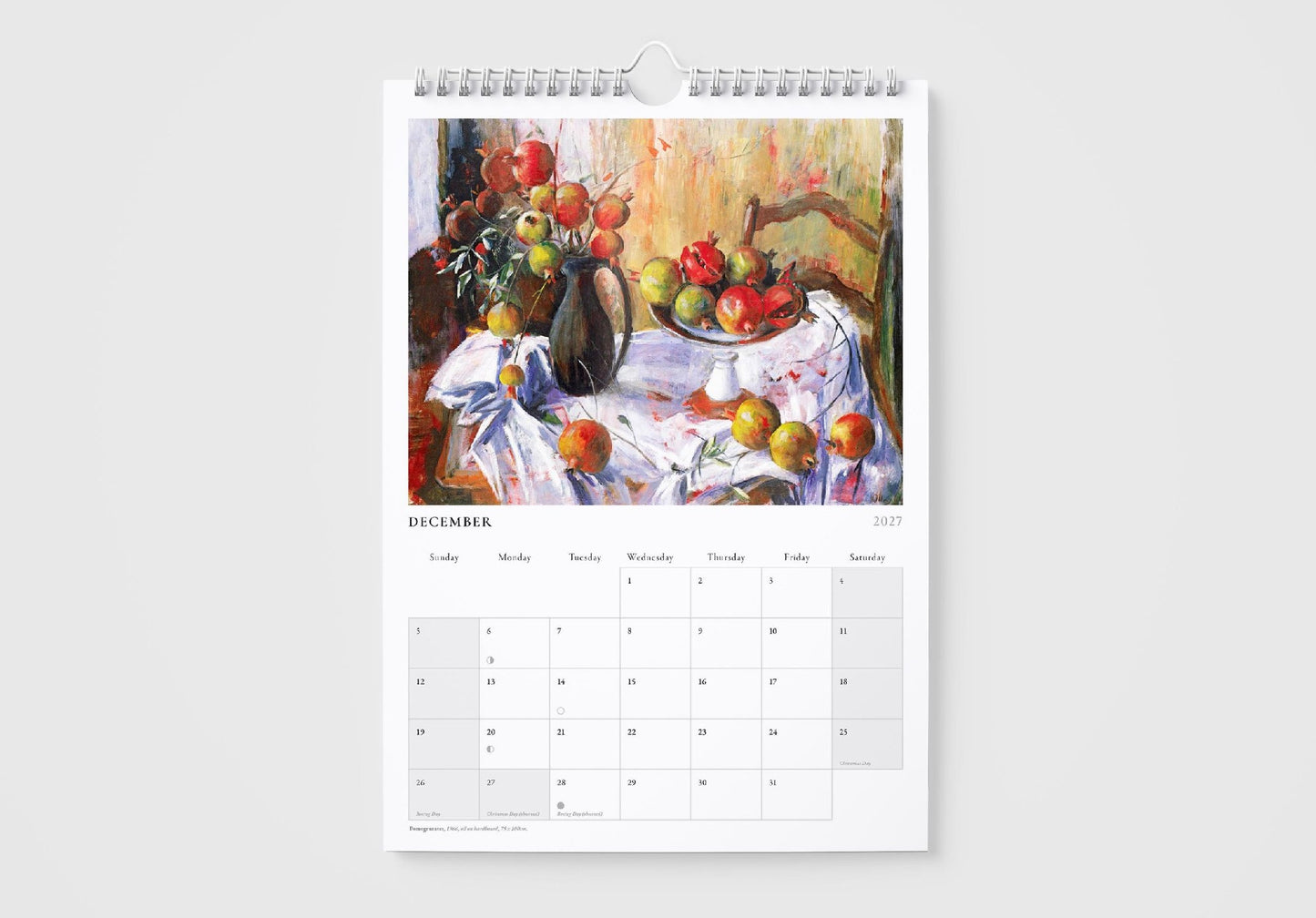 2027 Calendar Margaret Olley