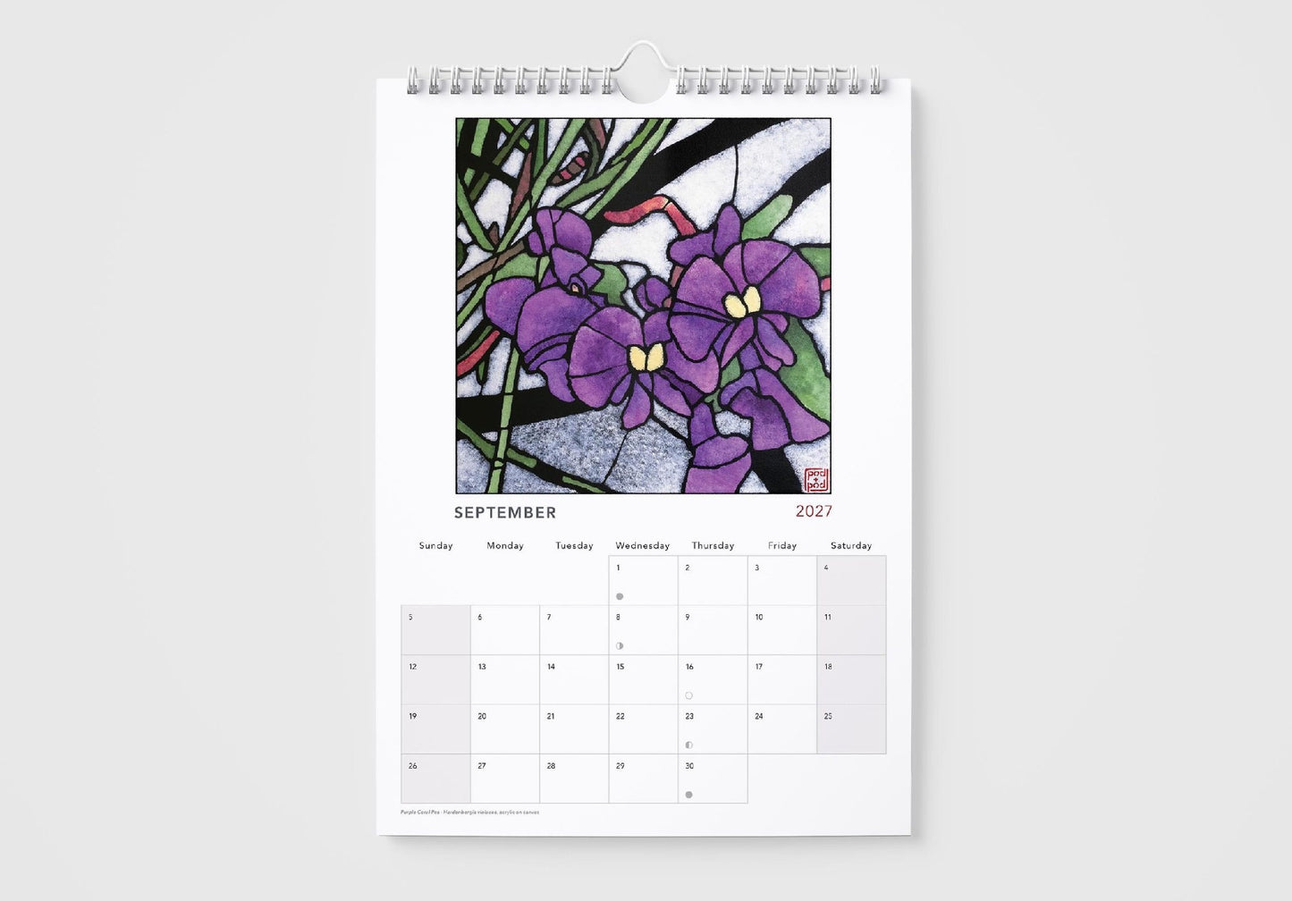 2027 Calendar Julie Hickson
