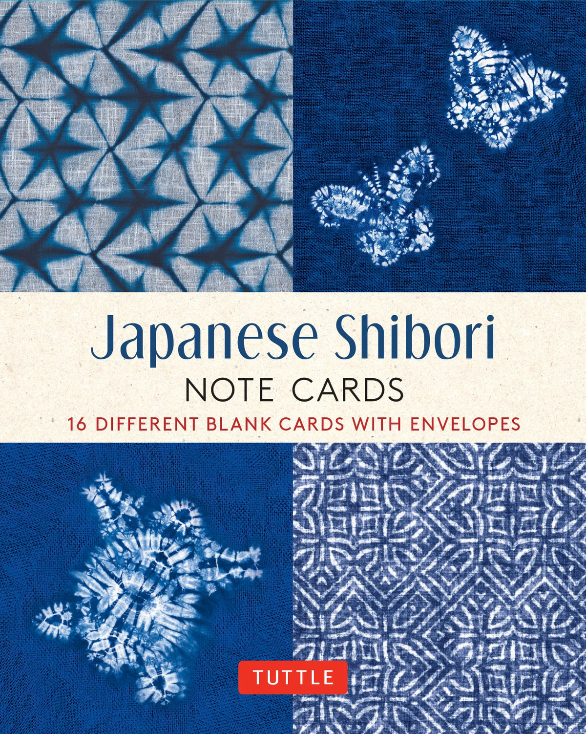 Note Cards Japanese Shibori X16