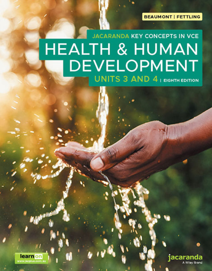 Jacaranda Key Concepts In Vce Health & Human Development Units 3 And 4 8e Learnon & Print