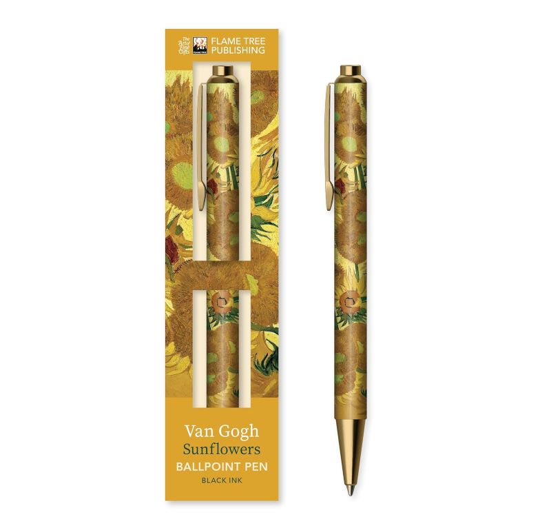 Boxed Decorative Ballpoint Pen #27: Vincent Van Gogh, Sunflowers