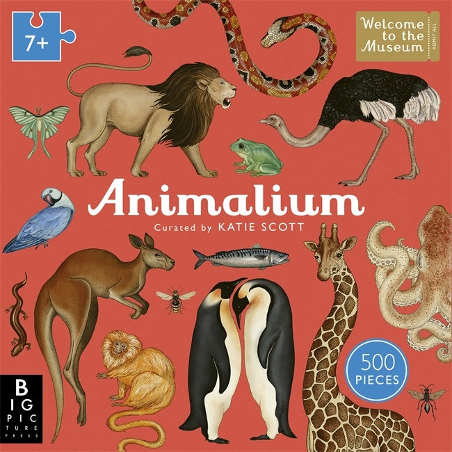 Animalium 500-piece Jigsaw Puzzle (welcome To The Museum)