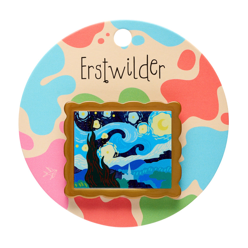 Erstwilder - Brooch Simplified Mini Van Gogh