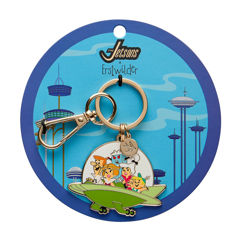 Erstwilder - Enamel Key Ring Jetsons Aerocar