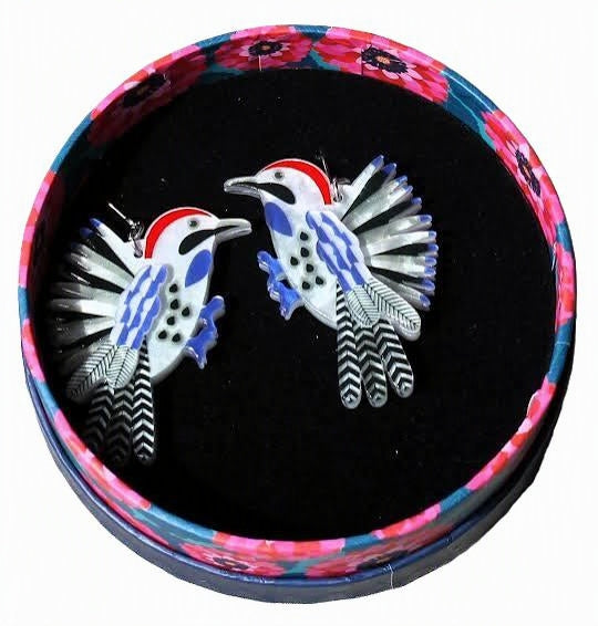 Erstwilder - Drop Earrings Wonderous Woodpecker