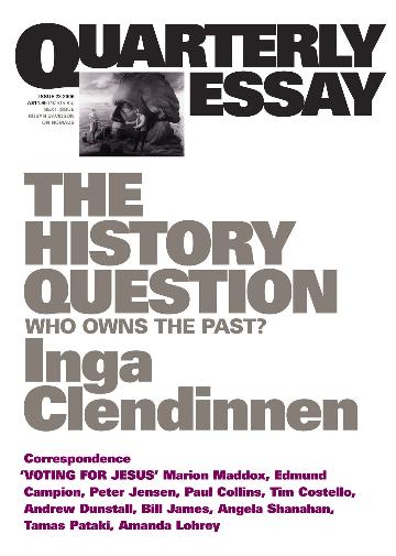Quarterly Essay #23 History Questi