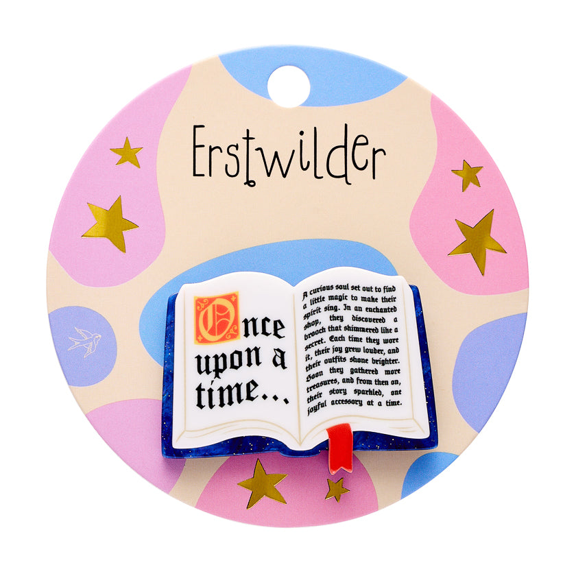 Erstwilder - Simplified Mini Brooch Open Book