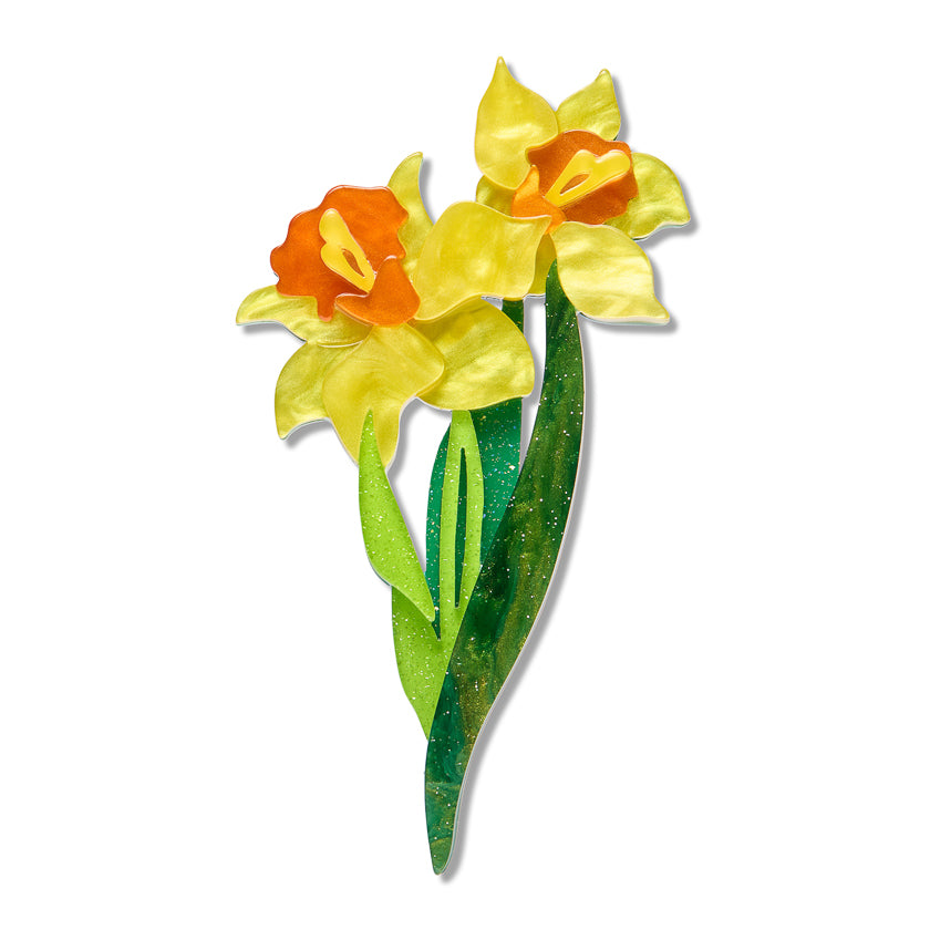 Erstwilder - Brooch Garden Goddess Daffodil