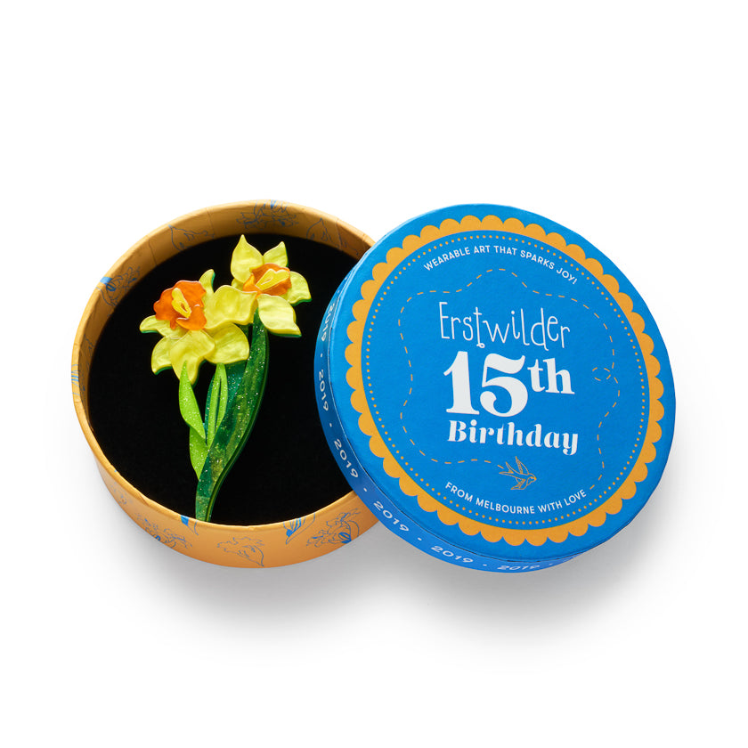 Erstwilder - Brooch Garden Goddess Daffodil