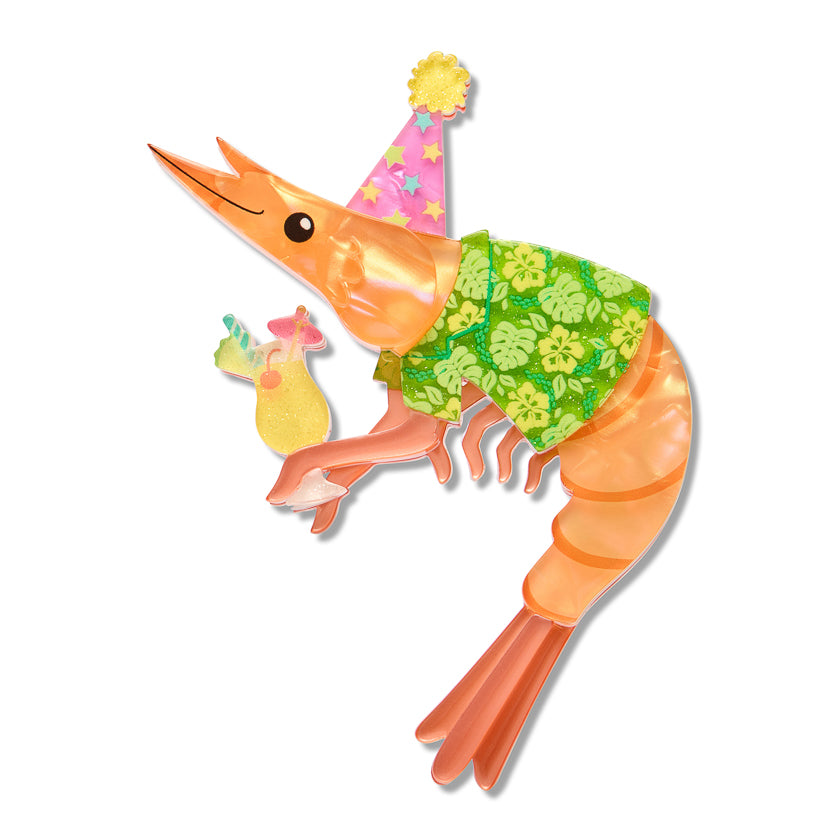 Erstwilder -  Brooch Pascal The Party Prawn