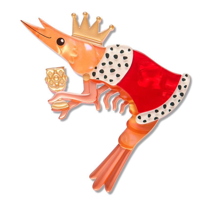 Erstwilder -  Brooch Pascal The King Prawn