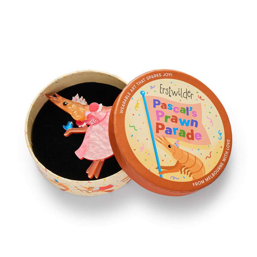 Erstwilder -  Brooch Pascal The Princess Prawn