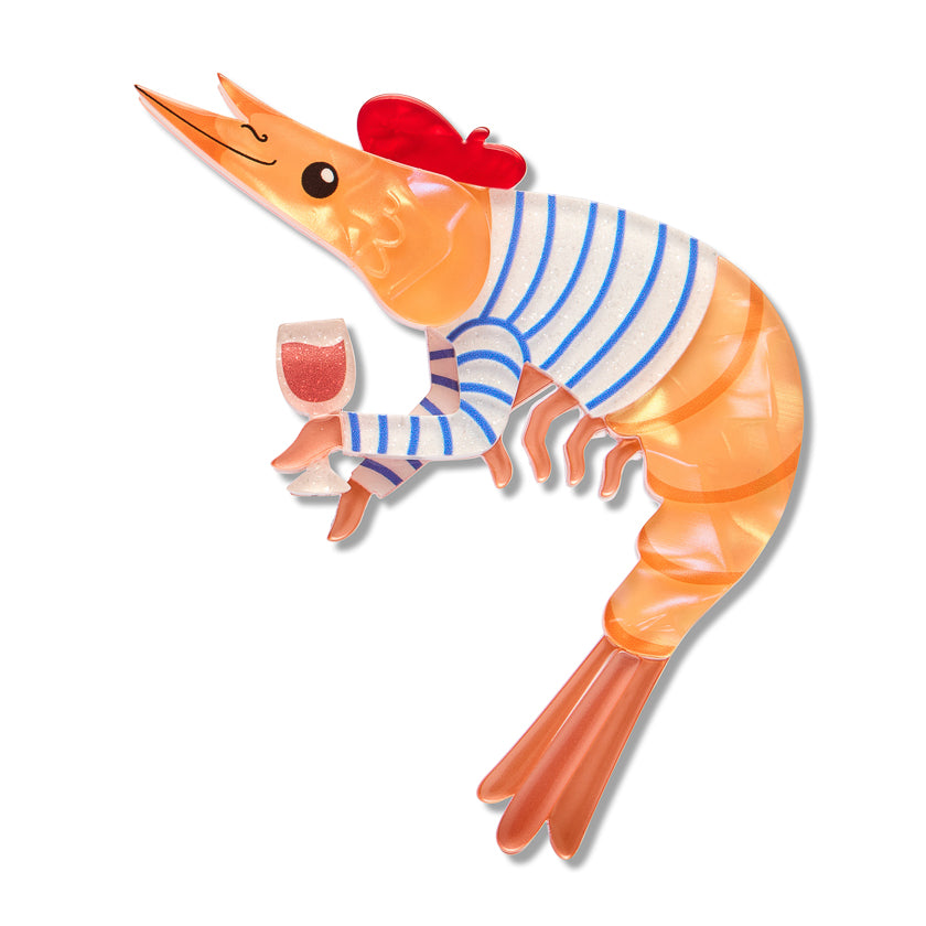Erstwilder -  Brooch Pascal The Parisian Prawn