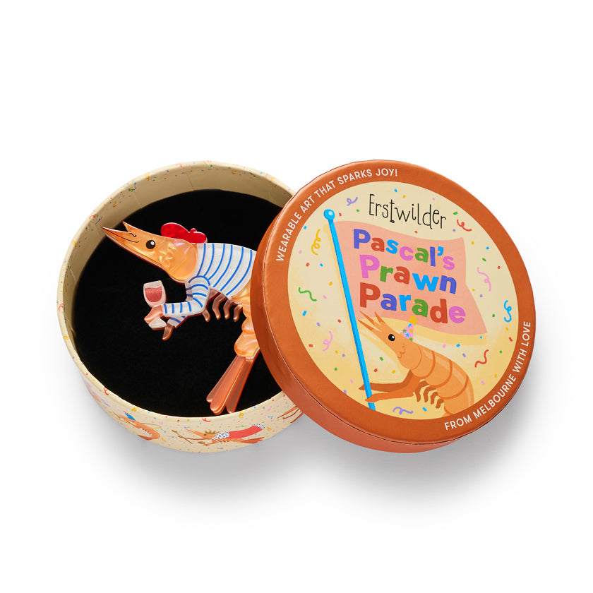Erstwilder -  Brooch Pascal The Parisian Prawn