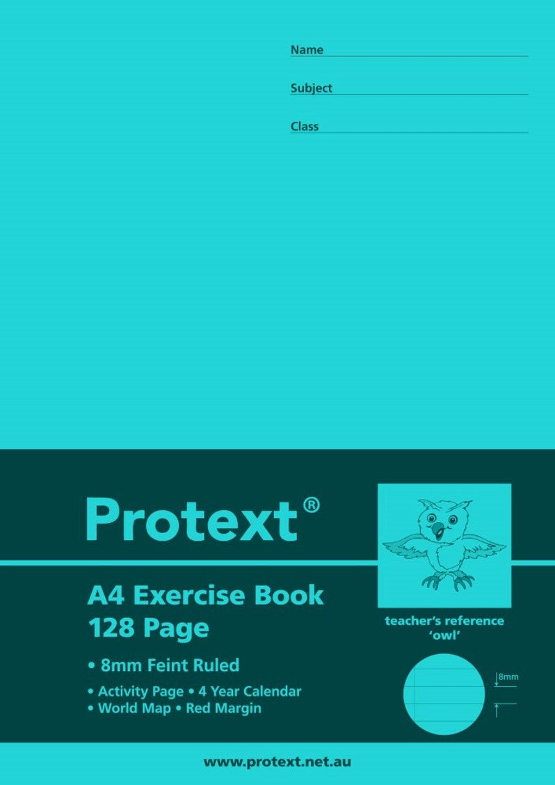A4 Protext Exercise Book 128 Pages (2 Copies)