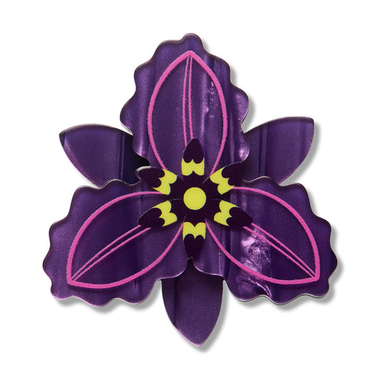 Erstwilder - Simplified Mini Brooch Chocolate Lily