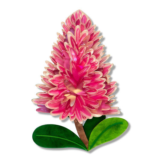 Erstwilder - Brooch Pink Mulla Mulla