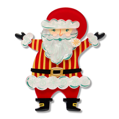 Erstwilder - Brooch Here Comes Santa Claus