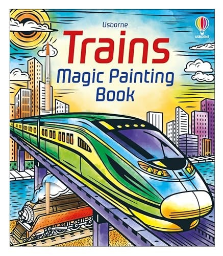 Magic Painting Book Trains