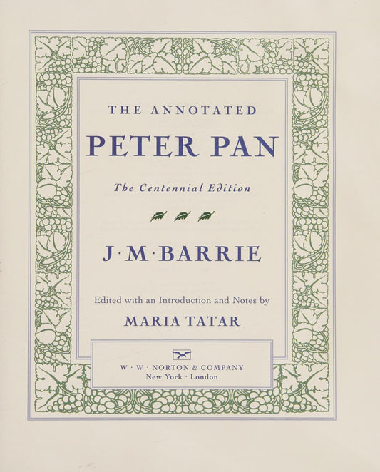 Annotated #10 Peter Pan