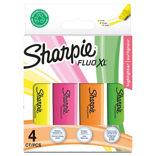 Sharpie Fluoro Highlighter Pack X 4