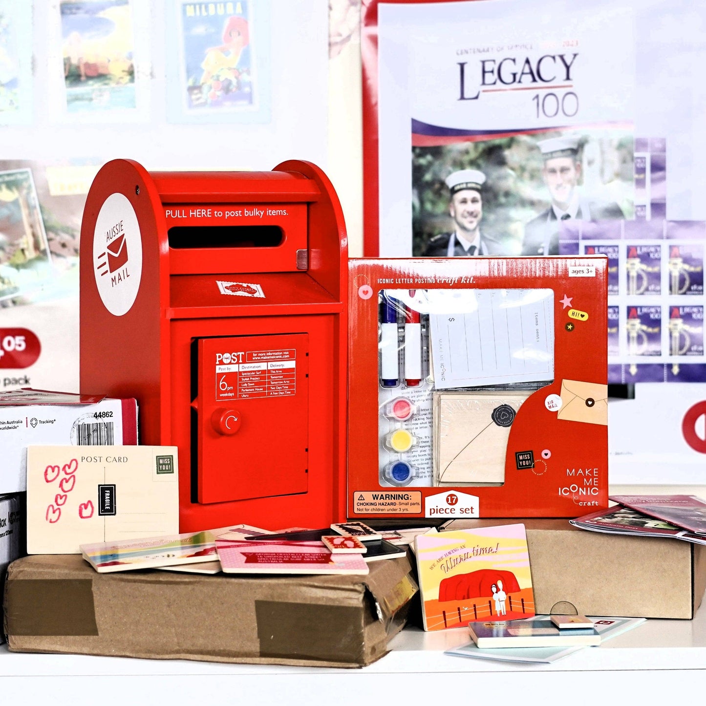 Wooden Toy - Australian Post Box