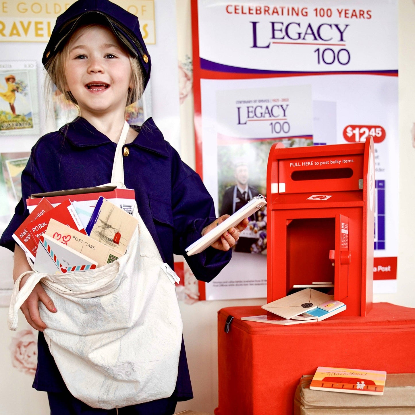 Wooden Toy - Australian Post Box
