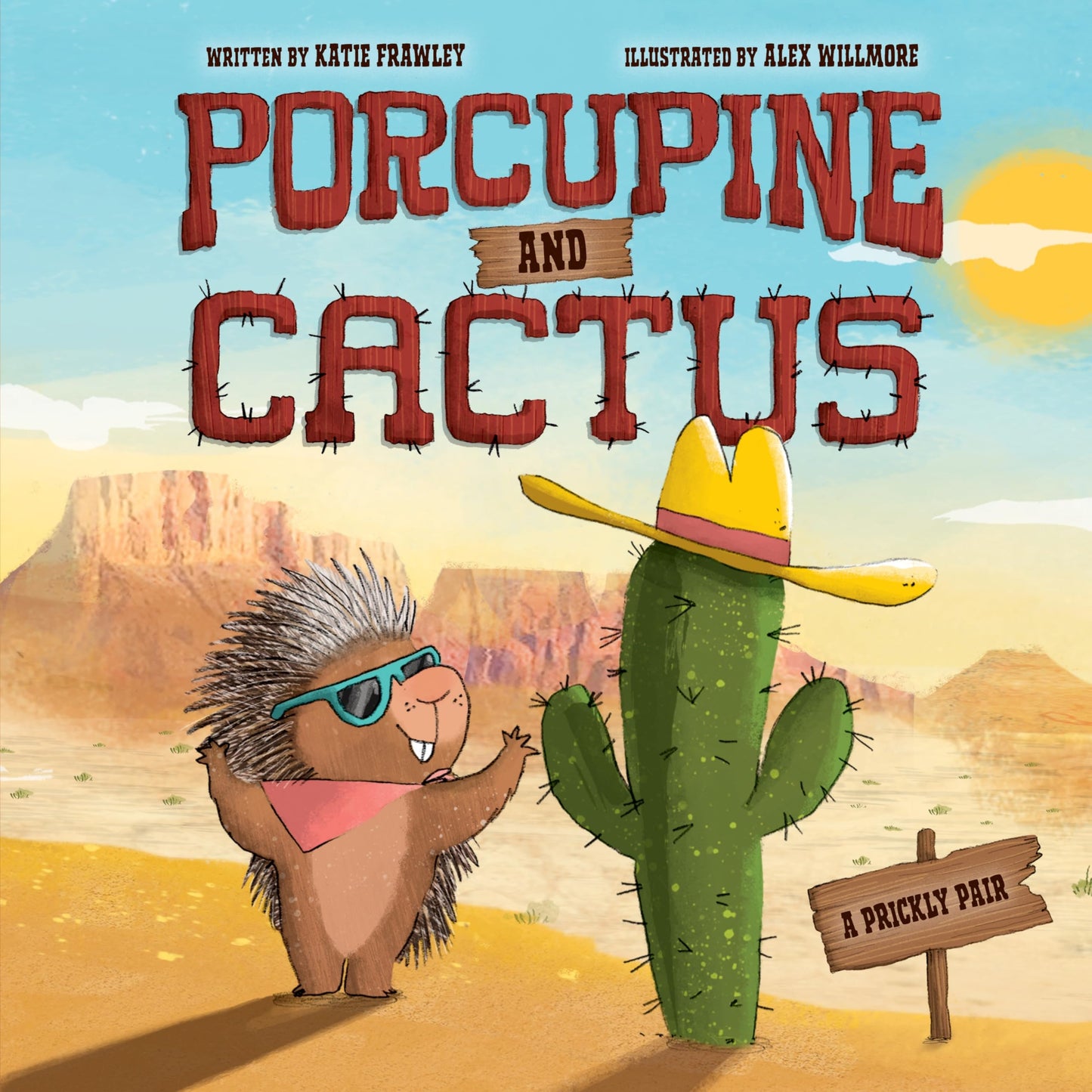 Porcupine And Cactus