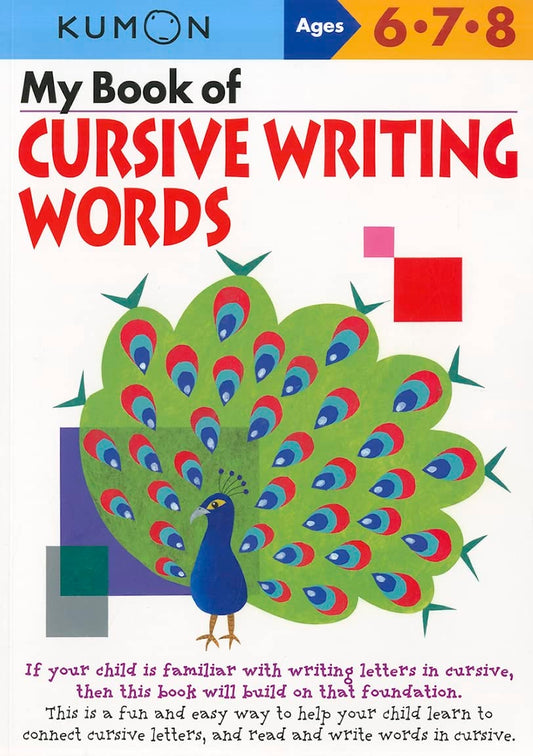 Kumon 678 Cursive Writing Words