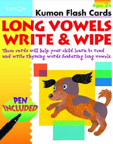 Kumon Flash Cards Long Vowels Wipe