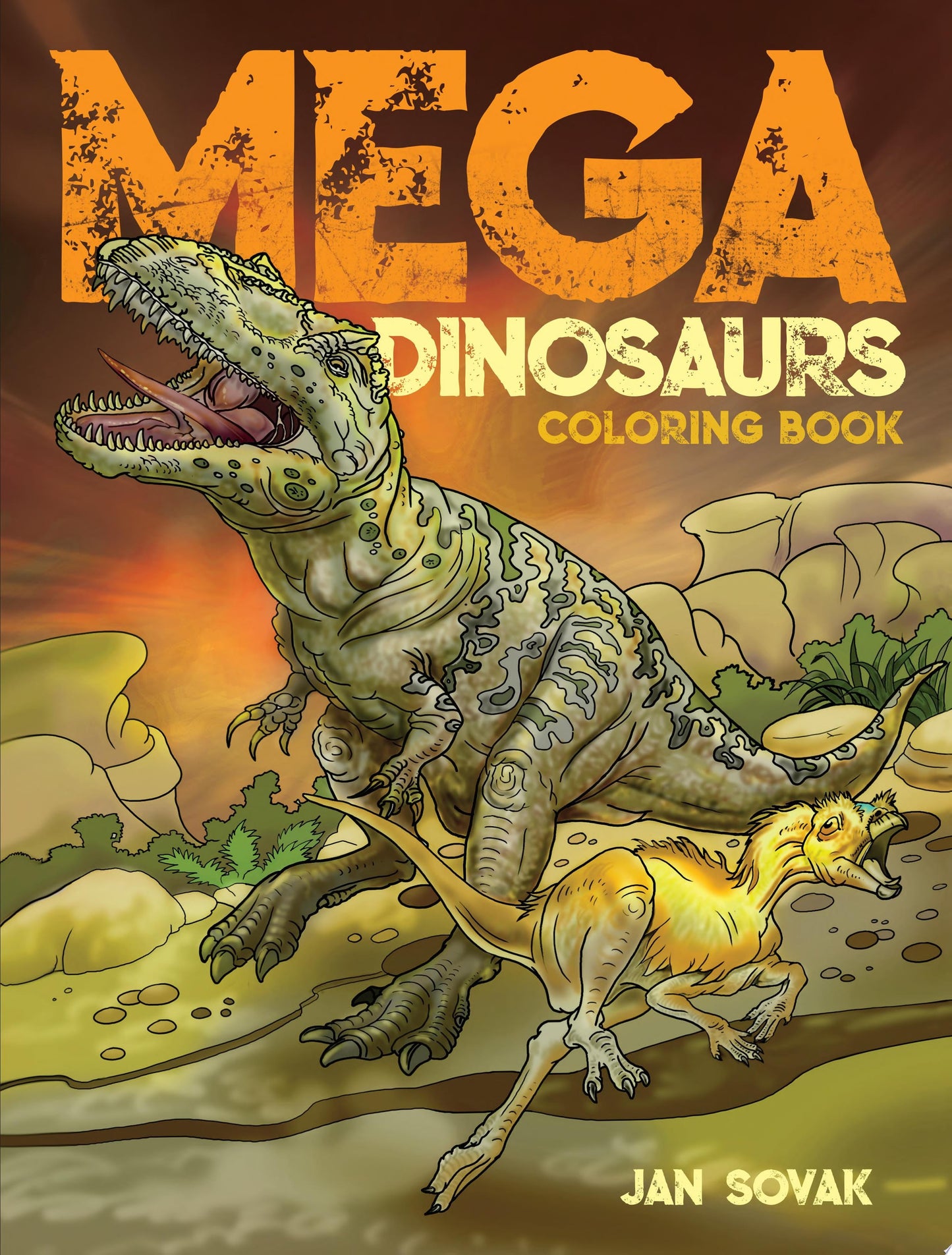 Mega Dinosaurs Colouring Book