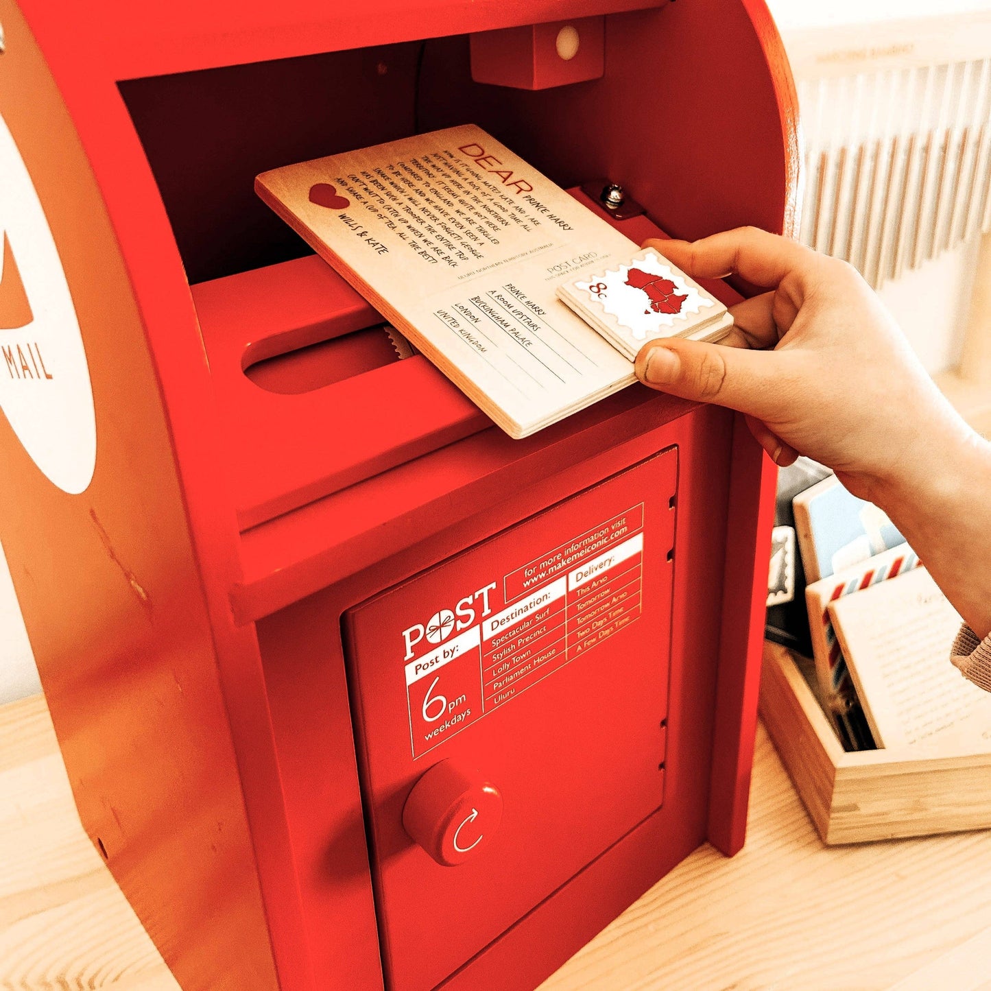 Wooden Toy - Australian Post Box