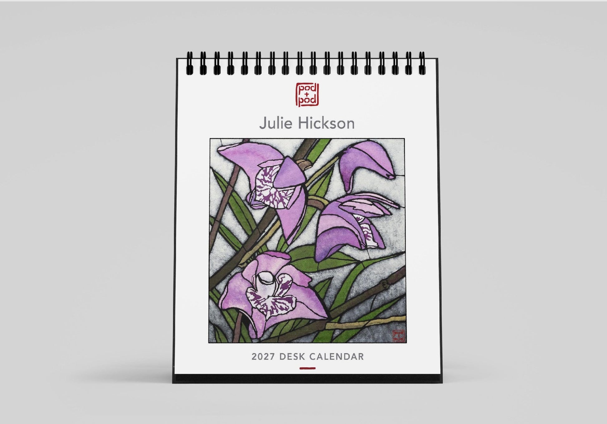 2027 Calendar Desk Julie Hickson