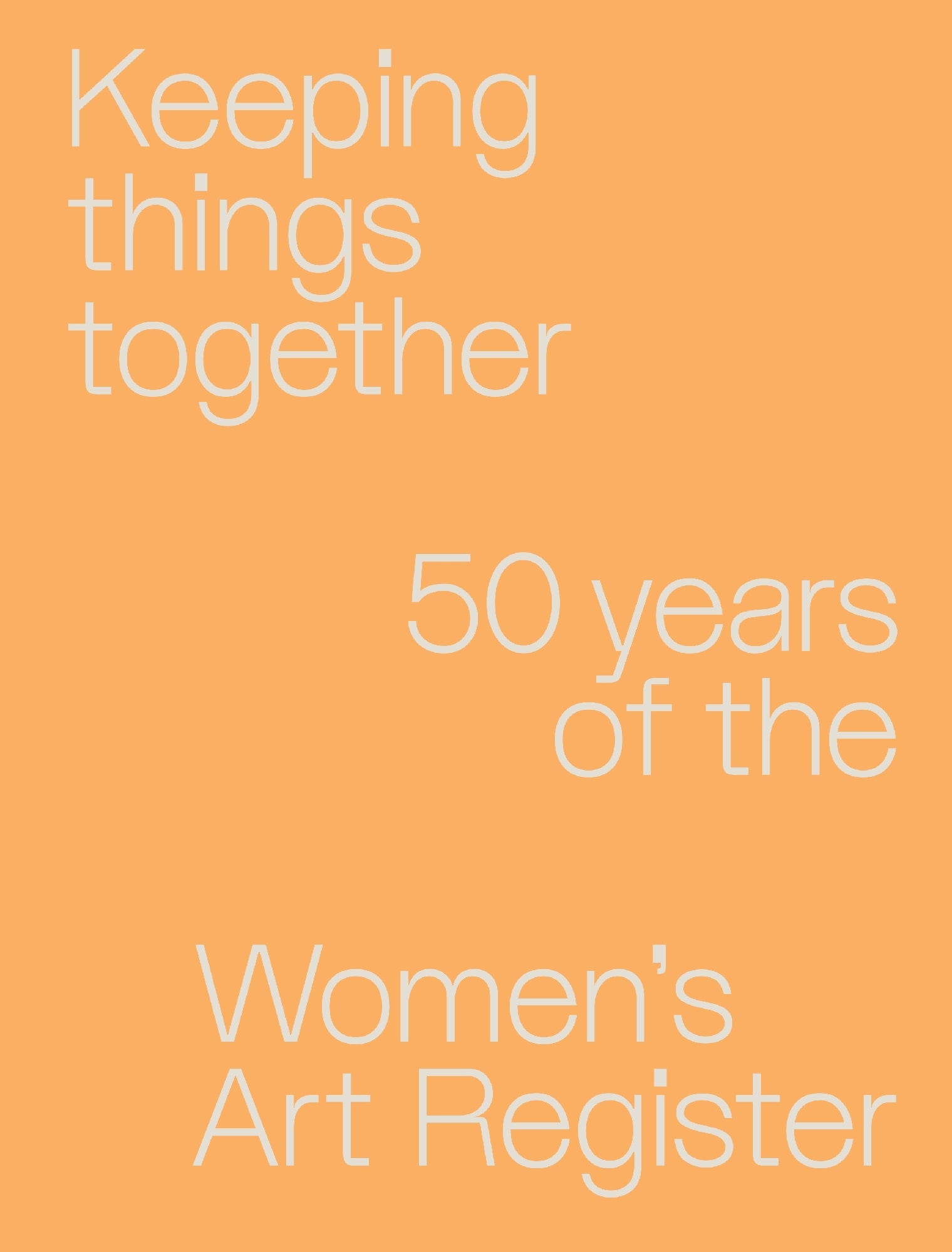 Keeping Things Together 50 Years