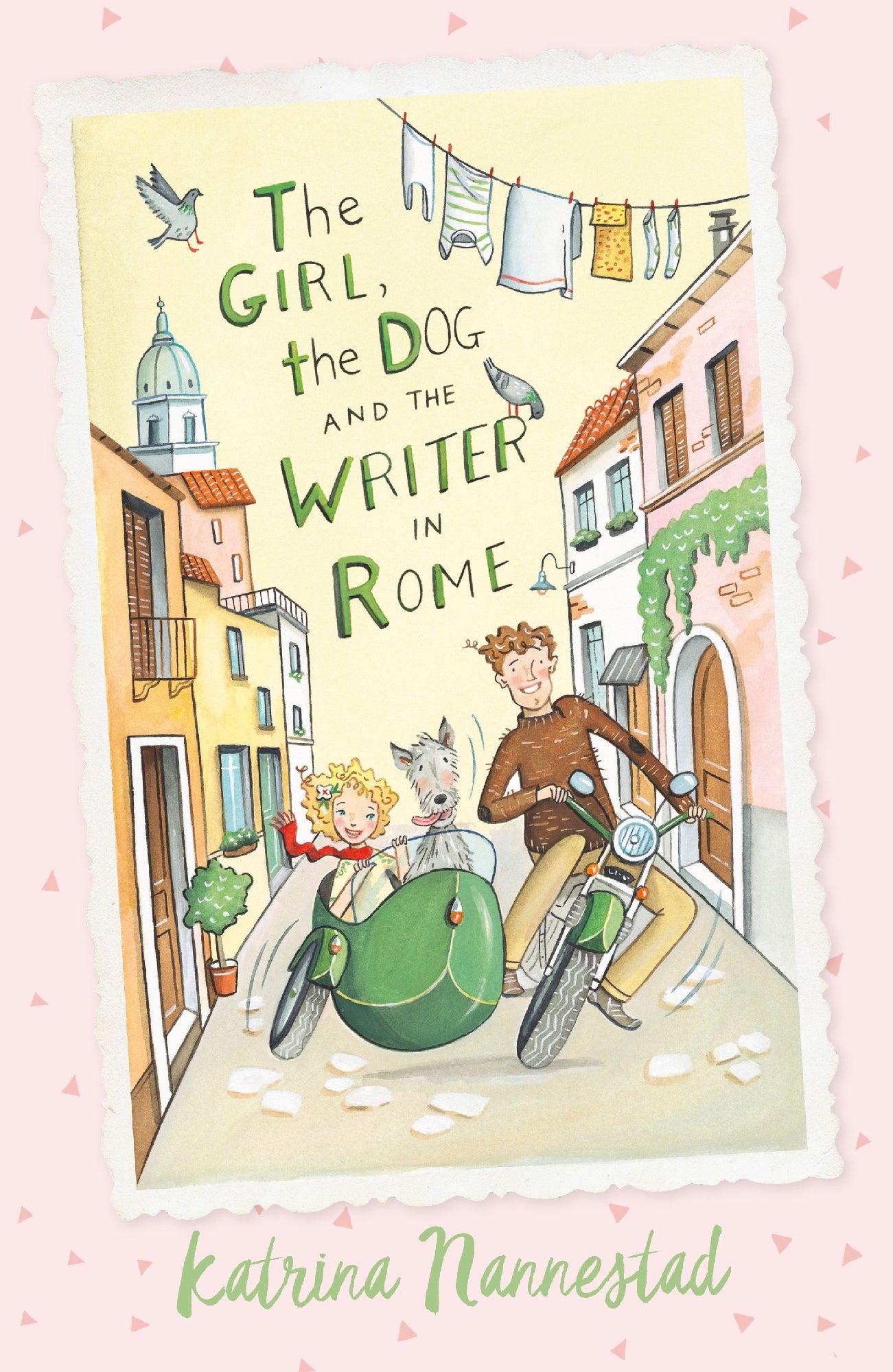 Girl The Dog And The Writer In Rome