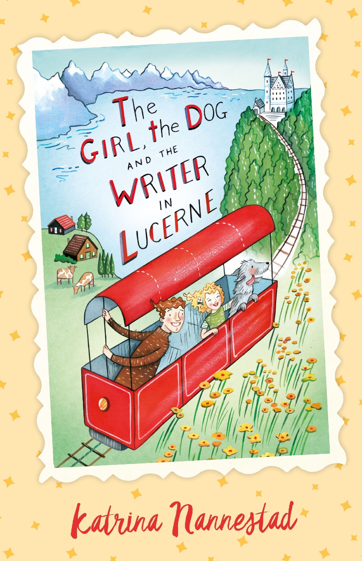Girl The Dog And The Writer In Lucerne