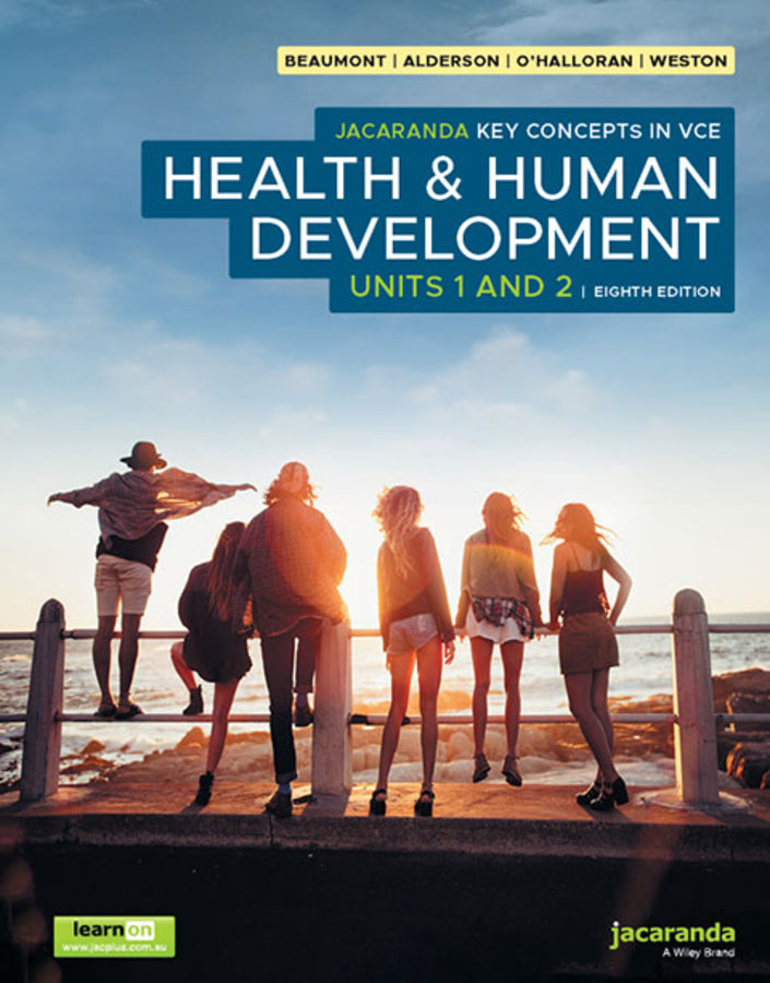 Jacaranda Key Concepts In Vce Health & Human Development Units 1 And 2 8e, Learnon & Print