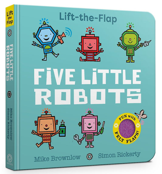 Five Little Robots Lift The Flap