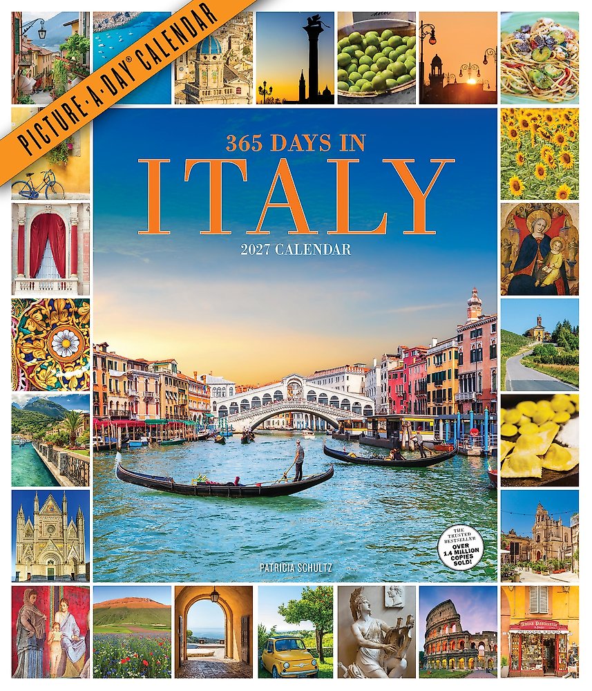 365 Days In Italy Picture-a-day  Wall Calendar 2027