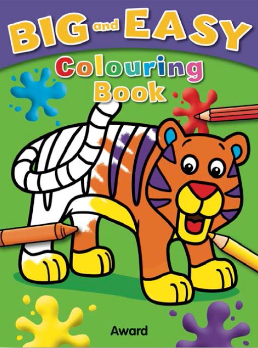 Big And Easy Colouring Book Tiger