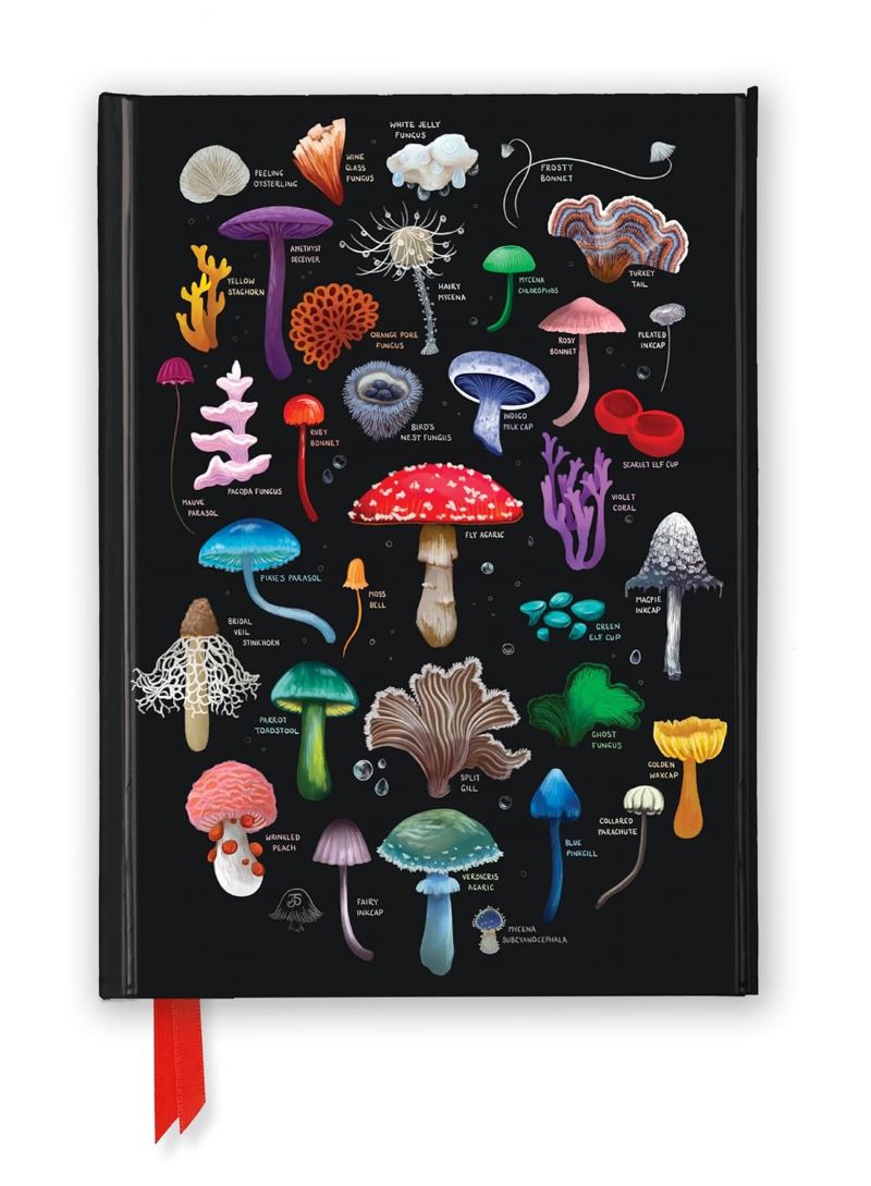 Journal Lined Foiled Mushrooms