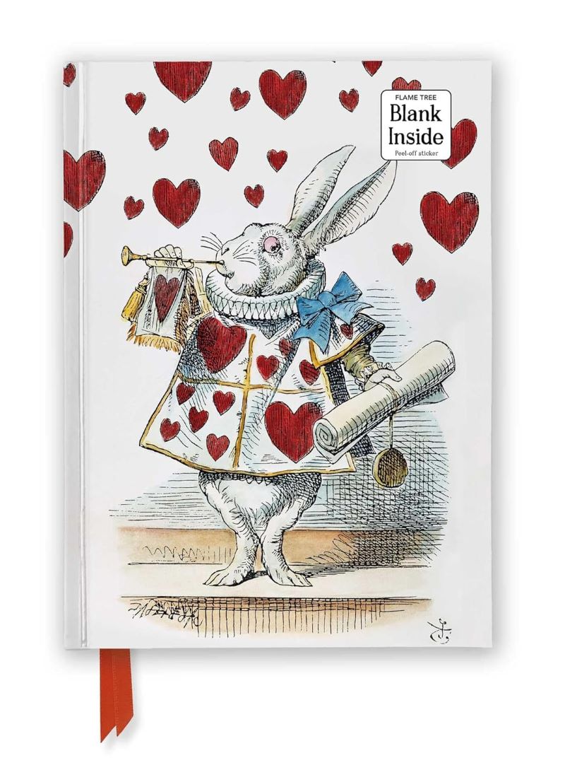 Foiled Blank Journal: Alice's Adventures In Wonderland, White Rabbit