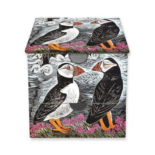 Memo Box: Angela Harding, Fair Isle Puffins