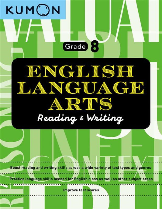 Kumon English Language Arts Reading And Writing Grade 8 |