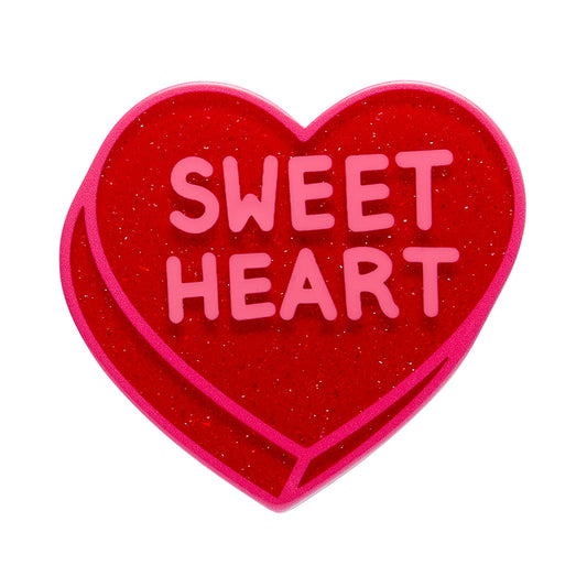 Erstwilder - Brooch Mini Candy Heart Red